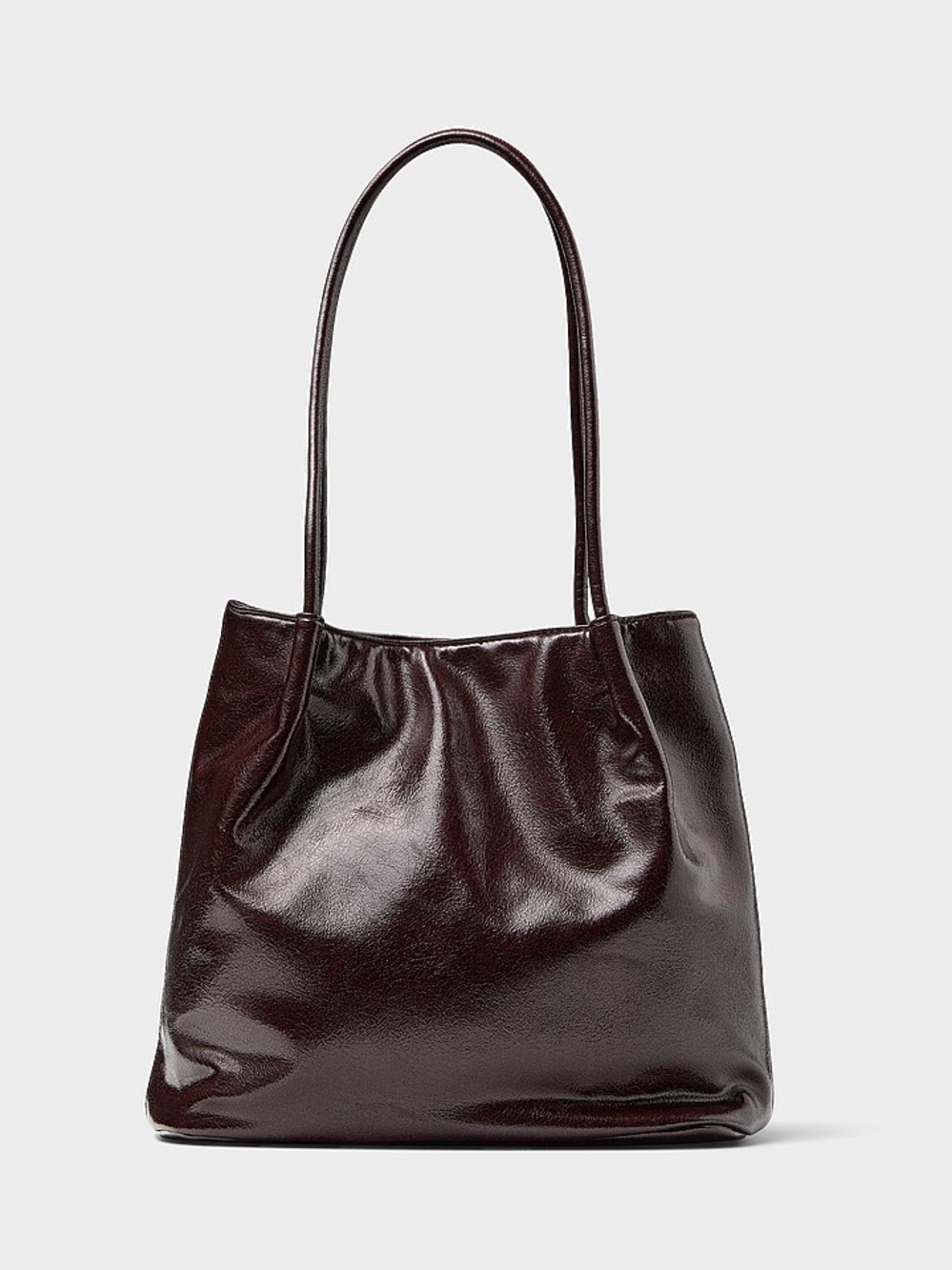 Simons Crackled Faux Leather Hobo Bag